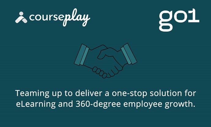 Courseplay announces a new collaboration with Go1 for their off-the-shelf e-learning content library