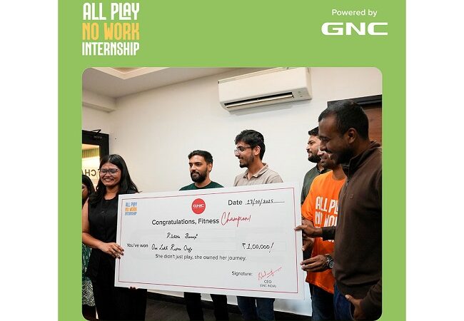 GNC India Crowns All Play No Work Internship Champion, Rishitha Devi Bonangi Transforms Herself and Wins ₹1 Lakh Cash Prize