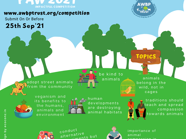 AWBP Trust is organizing an online competition to promote animal welfare and rights!