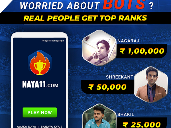 Naya11, one of India’s most trusted fantasy Cricket app, helps you to win big