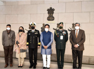 Union Minister for Tourism & Culture Shri G. Kishan Reddy attends the Retreat Ceremony at National War Memorial and pays tribute to the martyrs
