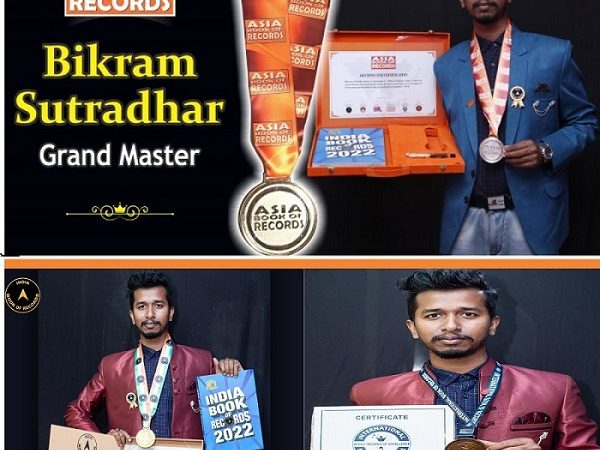 Grand Master Bikram Sutradhar from Tripura becomes the youngest to recite maximum square root of 2